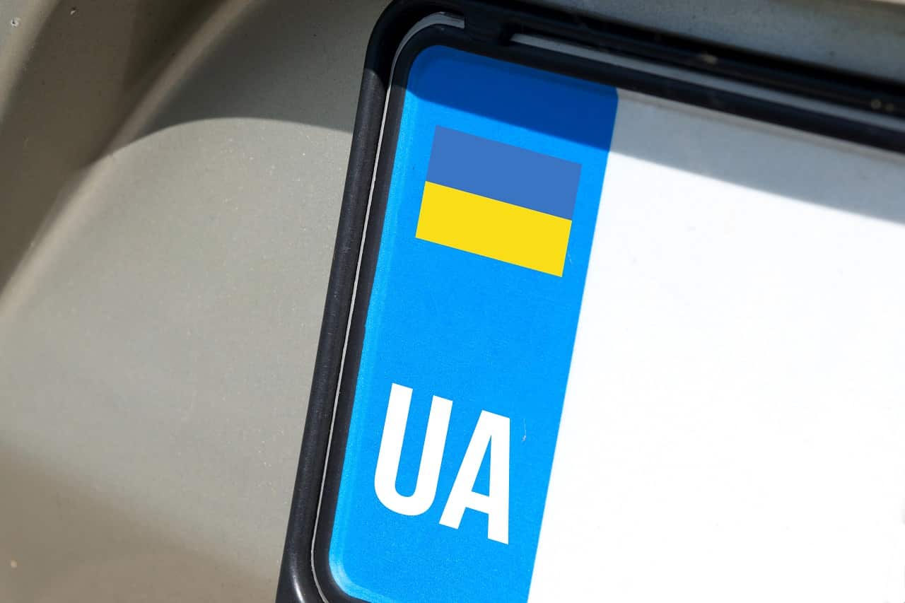 Ukraińskie tablice rejestracyjne